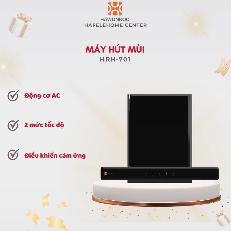 Máy hút mùi Hawonkoo HRH-701 - Khử Mùi Dầu Mỡ Hiệu Quả