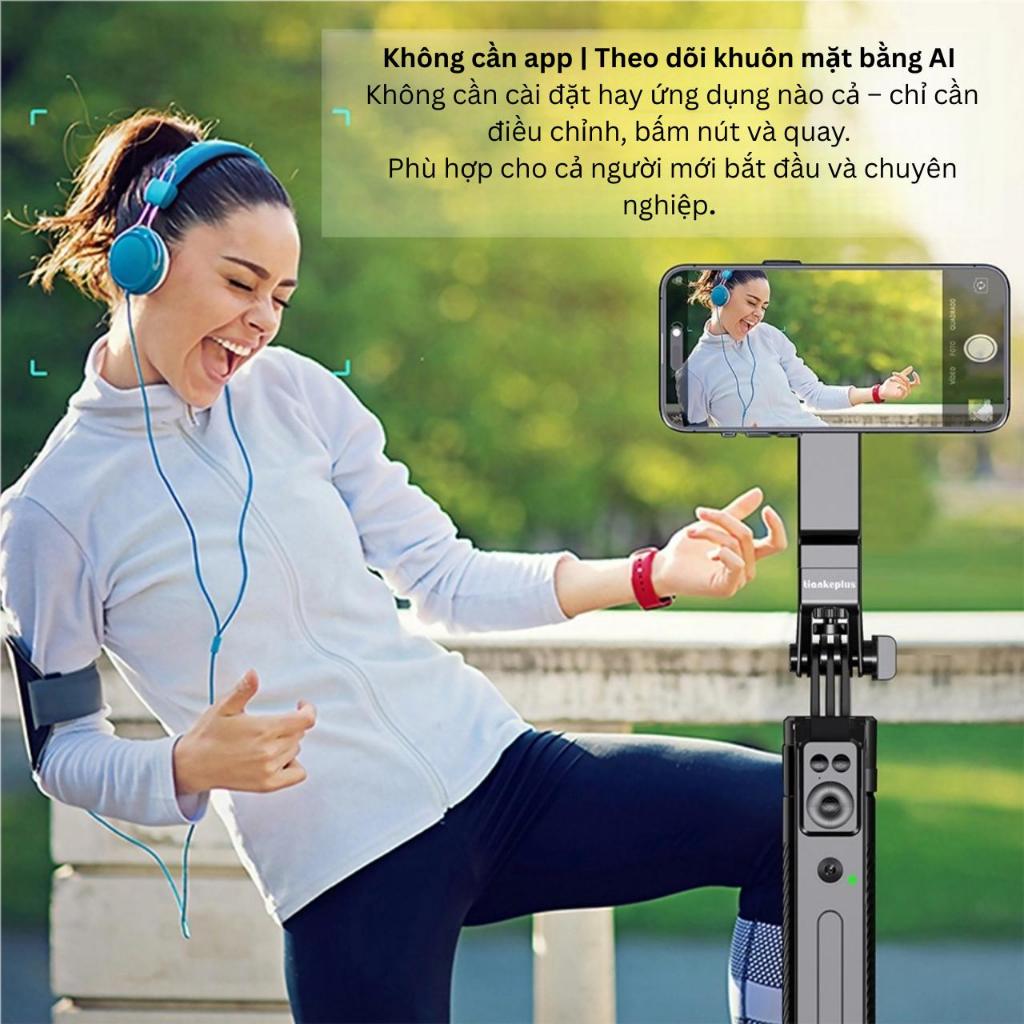 Tiankeplus Hít nam châm1.8M gậy chụp hình 4 chân Hợp kim nhôm chắc chắn - Camera AI nhận diện khuôn mặt và theo dõi 360 | BigBuy360 - bigbuy360.vn