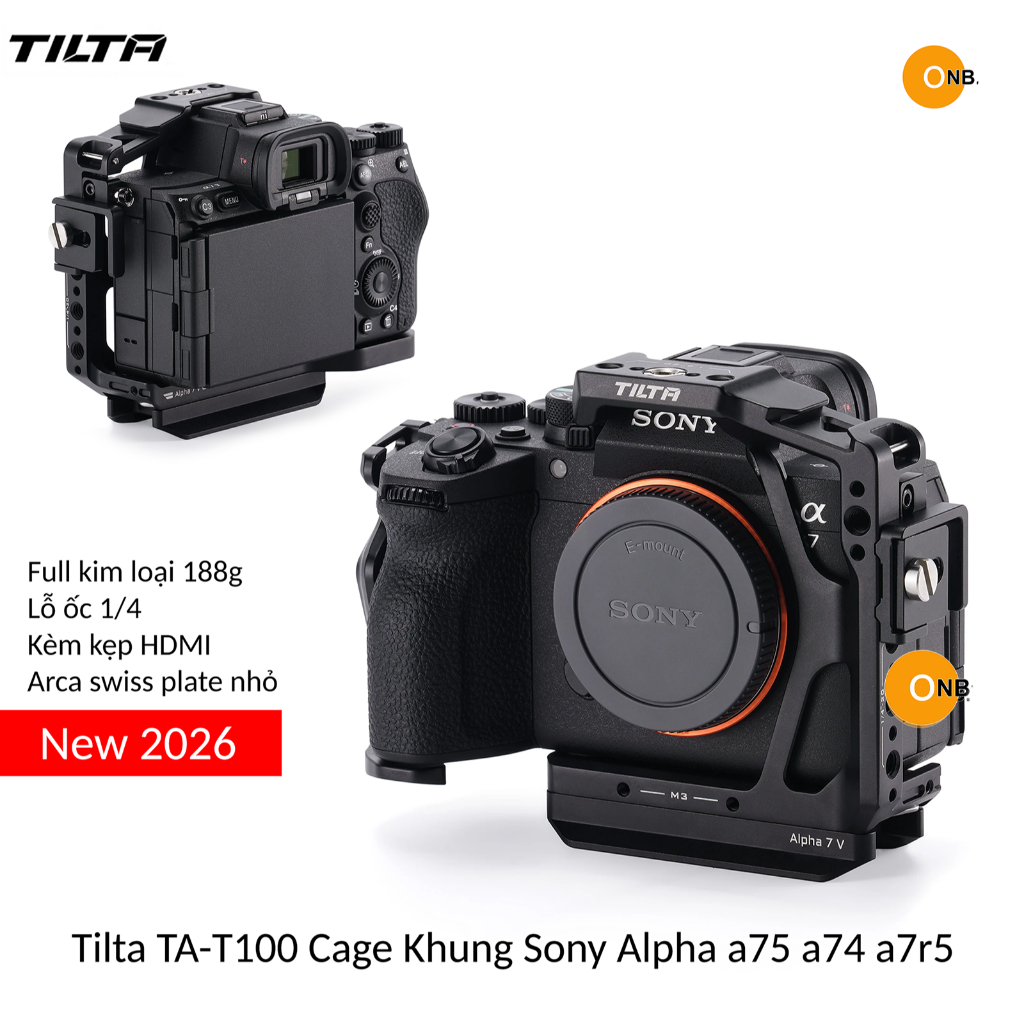 Tilta TA-T100 Cage Khung Sony Alpha a75 a74 a7r5 new 2026