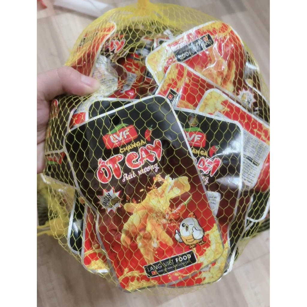 60 gói chân gà rút xương Ớt cay Làng Việt food dai giòn đậm vị, chân gà Việt Nam