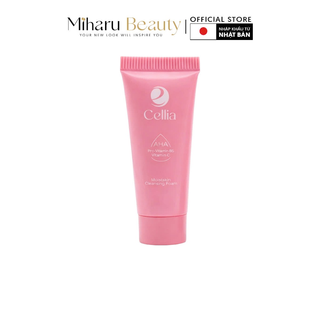 [[GIFT] Minisize Sữa rửa mặt kiềm dầu, ngừa mụn & sáng da - Cellia Moistskin Cleansing Foam