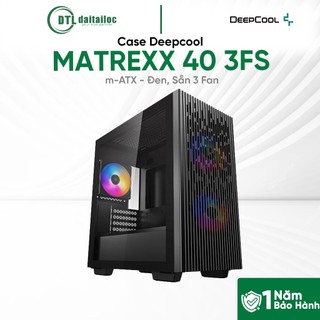 Case Deepcool MATREXX 40 3FS m-ATX - Đen,3 Fan, Thiết kế ấn tượng | Chính Hãng | Bảo Hành 12 Tháng