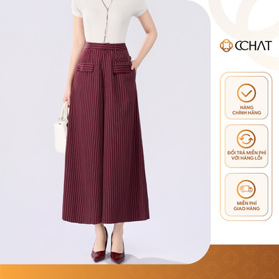 Quần Ống Rộng 𝐂𝐂𝐇𝐀𝐓 Dáng Suông Giả Váy Wander Plus Chất Liệu Tuytsi Cao Cấp 16QDS2001XT