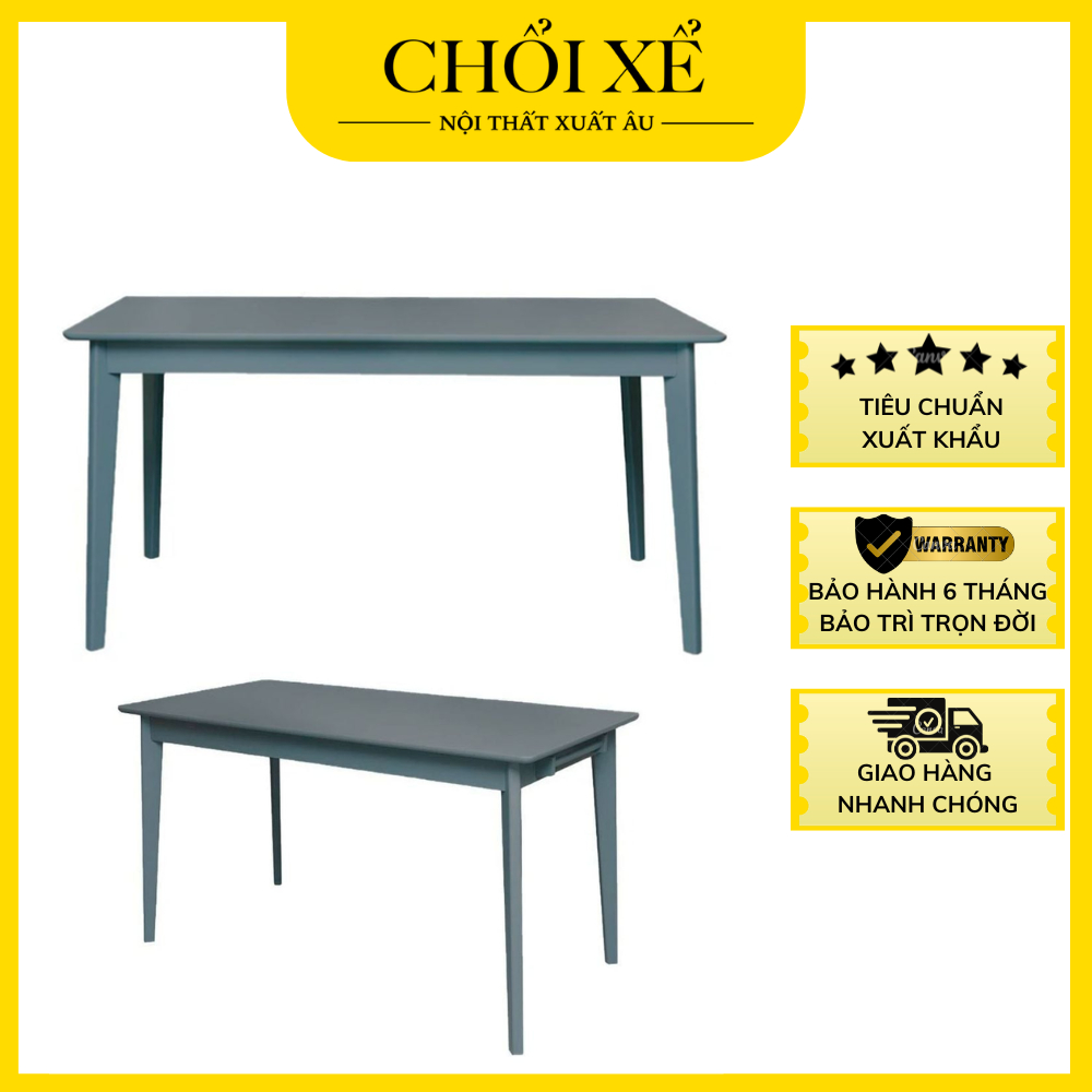 Bàn Ăn Katarina Màu Xám Thương Hiệu Chổi Xể -DT611