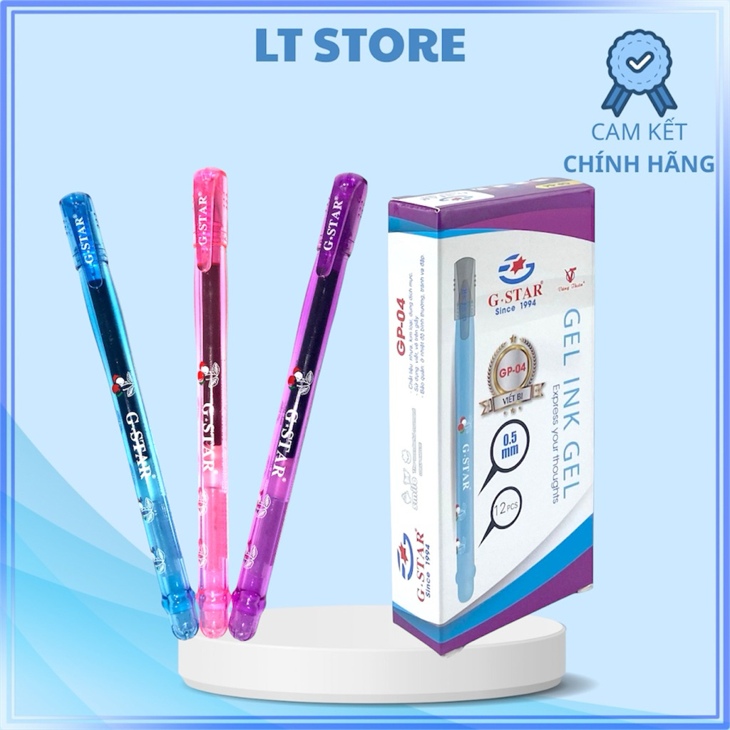 Hộp 12 cây Bút Gel nước Gstar GP04 Ngòi 0.5