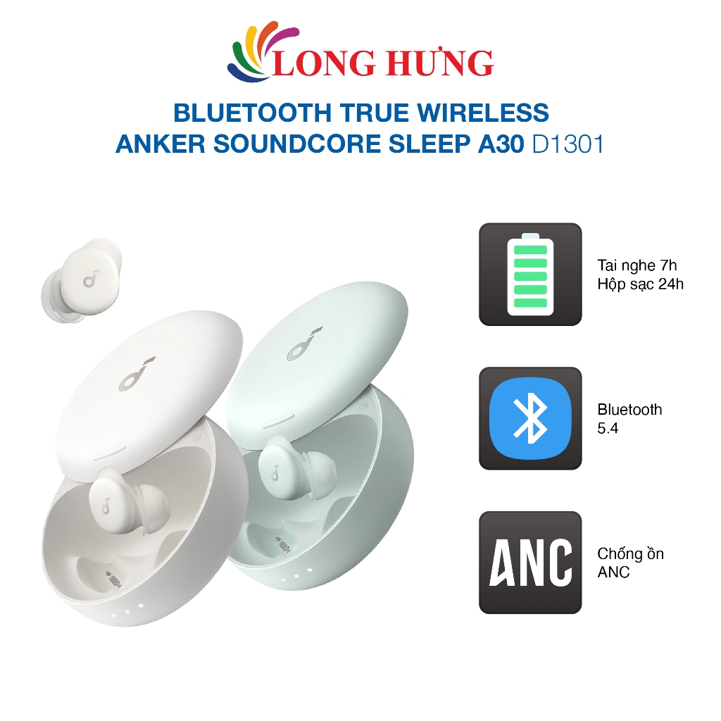 Tai nghe Bluetooth True Wireless Anker Soundcore Sleep A30 D1301 - Hàng chính hãng