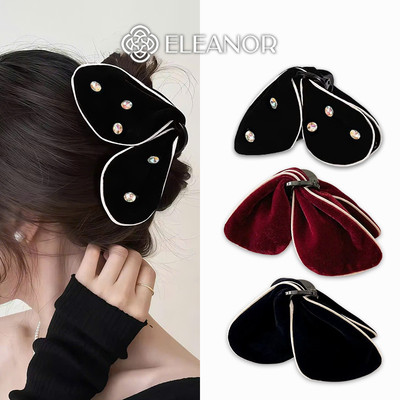 Kẹp tóc nữ càng cua Eleanor Accessories thiết kế hình hồ điệp đính charm đá phụ kiện tóc 10929