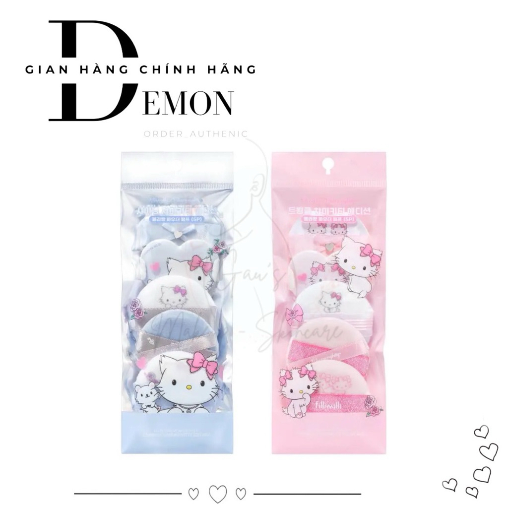 Set 5 bông phấn Fillimilli X Hello Kitty