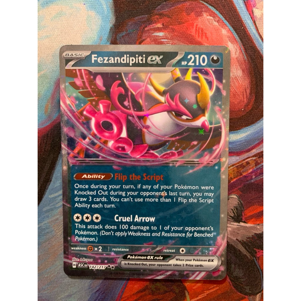 Thẻ Pokemon Tiếng Anh Ascended Heroes - Fezandipiti Ex - 142/217