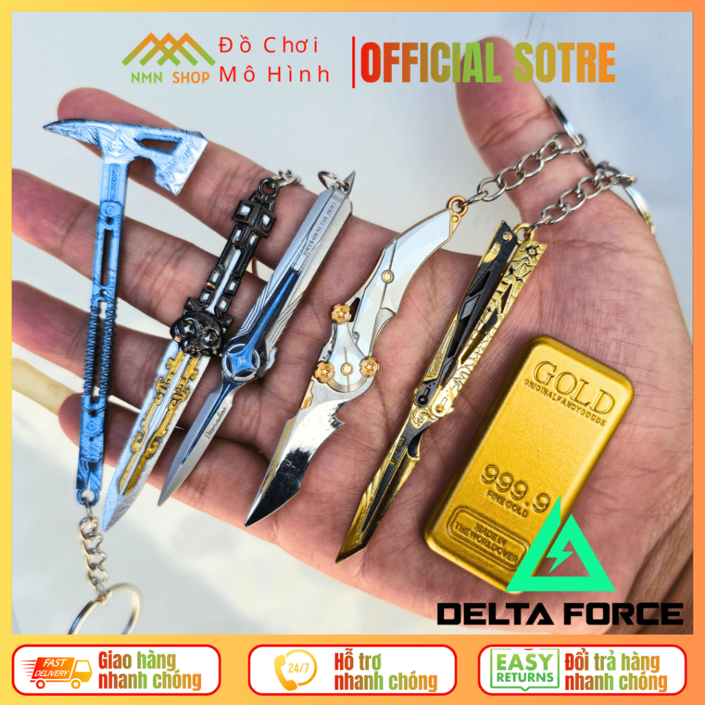 [8 MẪU] Móc khóa game Delta Force 9cm