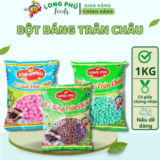  Bột Báng Trân Châu LONG PHÚ gói 1kg - Topping, Nguyên Liệu Trà Sữa, Chè.