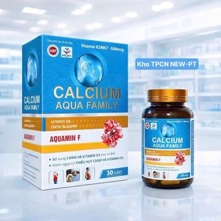 Viên uống Canxi Aqua Family Aquamin F Hộp 30 Viên Chính Hãng Cao Cấp ✔️️️ Calcium + Vitamin D3K2 xương khỏe cao lớn hơn