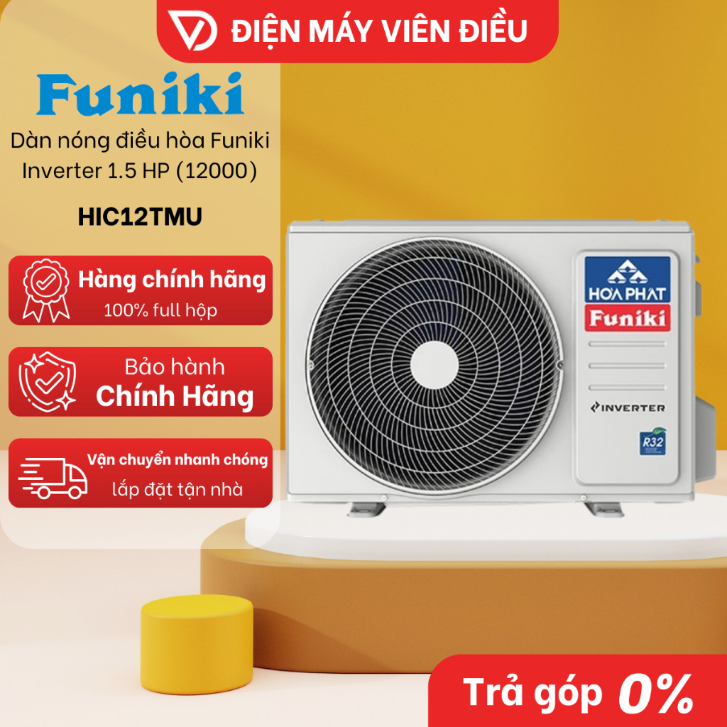 Dàn nóng điều hòa Funiki Inverter 12000 BTU (1.5 HP) HIC12TMU - KHÔNG CÓ DÀN LẠNH