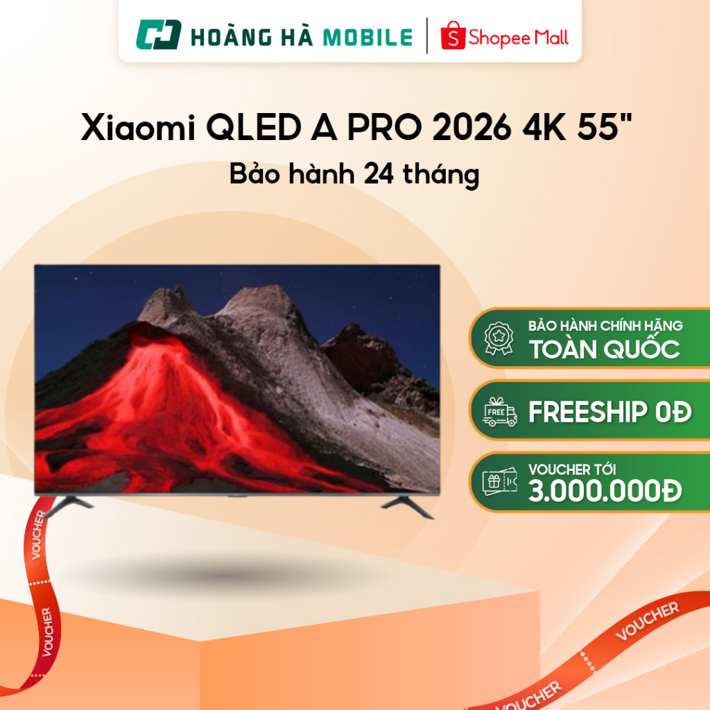 Google Tivi Xiaomi QLED A PRO 2026 4K 55 inch - Bảo hành 24 tháng