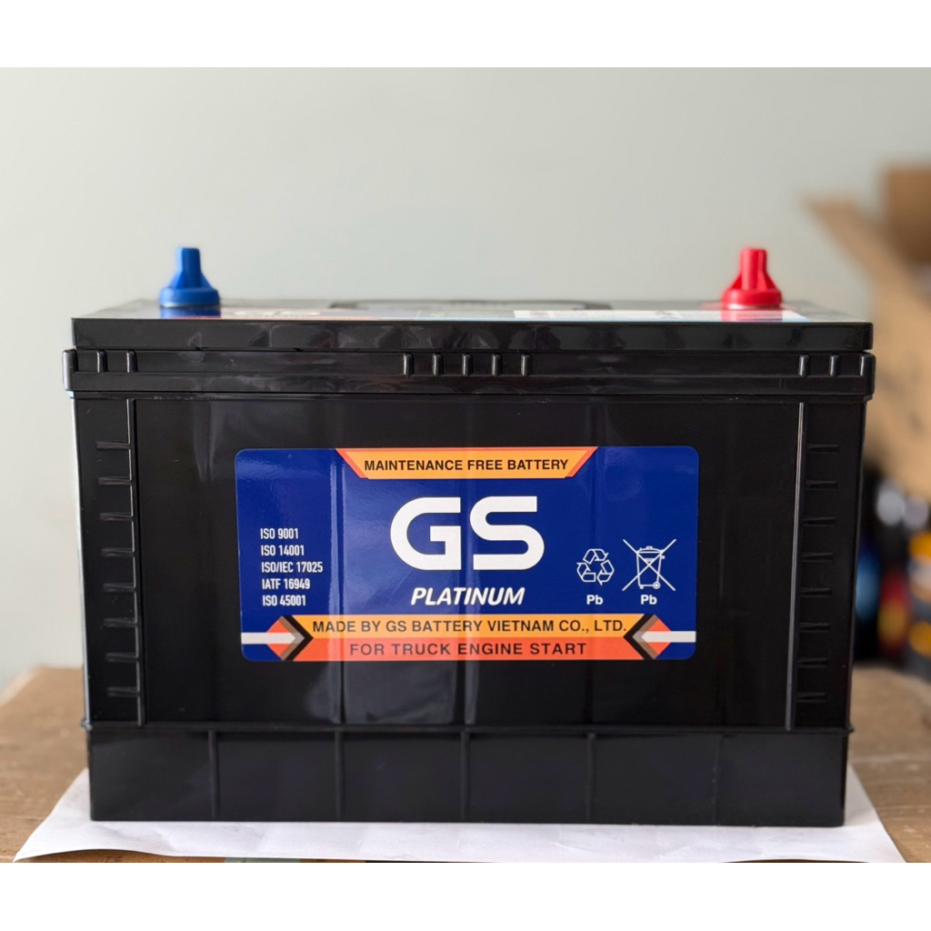 Bình ắc quy 12v miễn bảo dưỡng cho xe tải gs 115D33C (12V - 100AH)