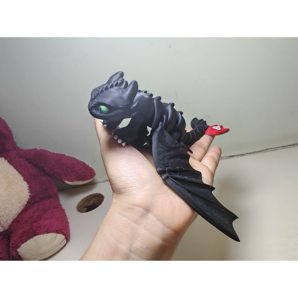 Toothless Night Fury Articulated Dragon - Đồ chơi