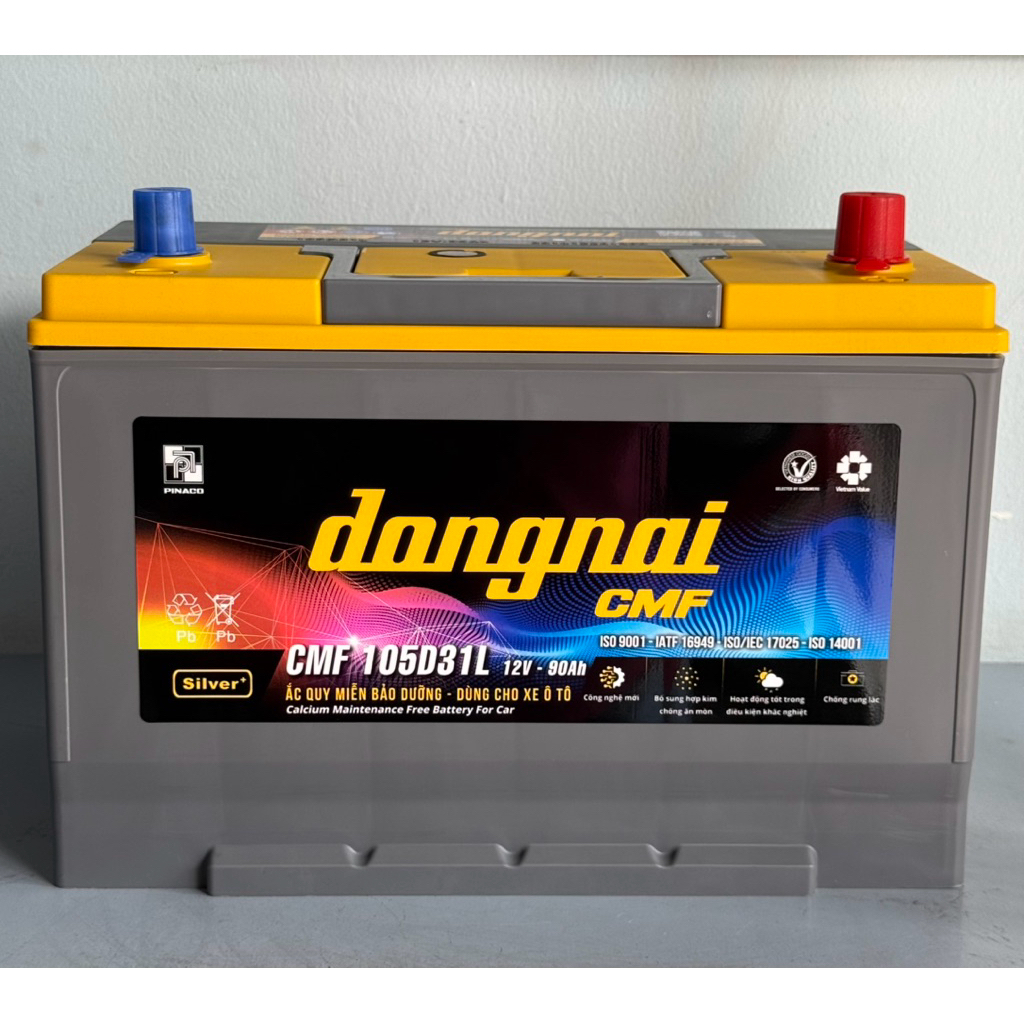Bình ắc quy 12v khô miễn bảo dưỡng đồng nai CMF 105D31L | 12V - 90ah