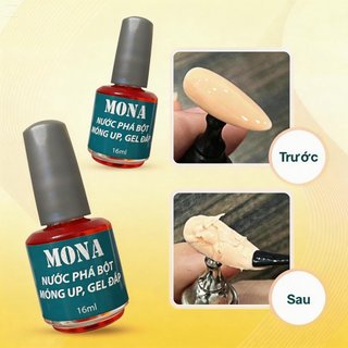 Phá Bột, Phá Móng Úp, Phá Đắp Gel Mona - dung tích 16ml Phá 3in1