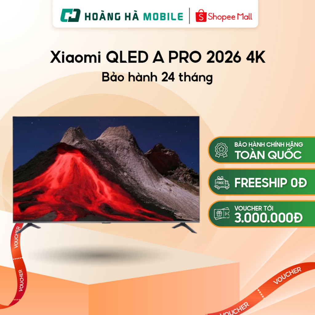 Google Tivi Xiaomi QLED A PRO 2026 4K 43 inch/ 55 inch/ 65 inch/ 75 inch - Bảo hành 24 tháng