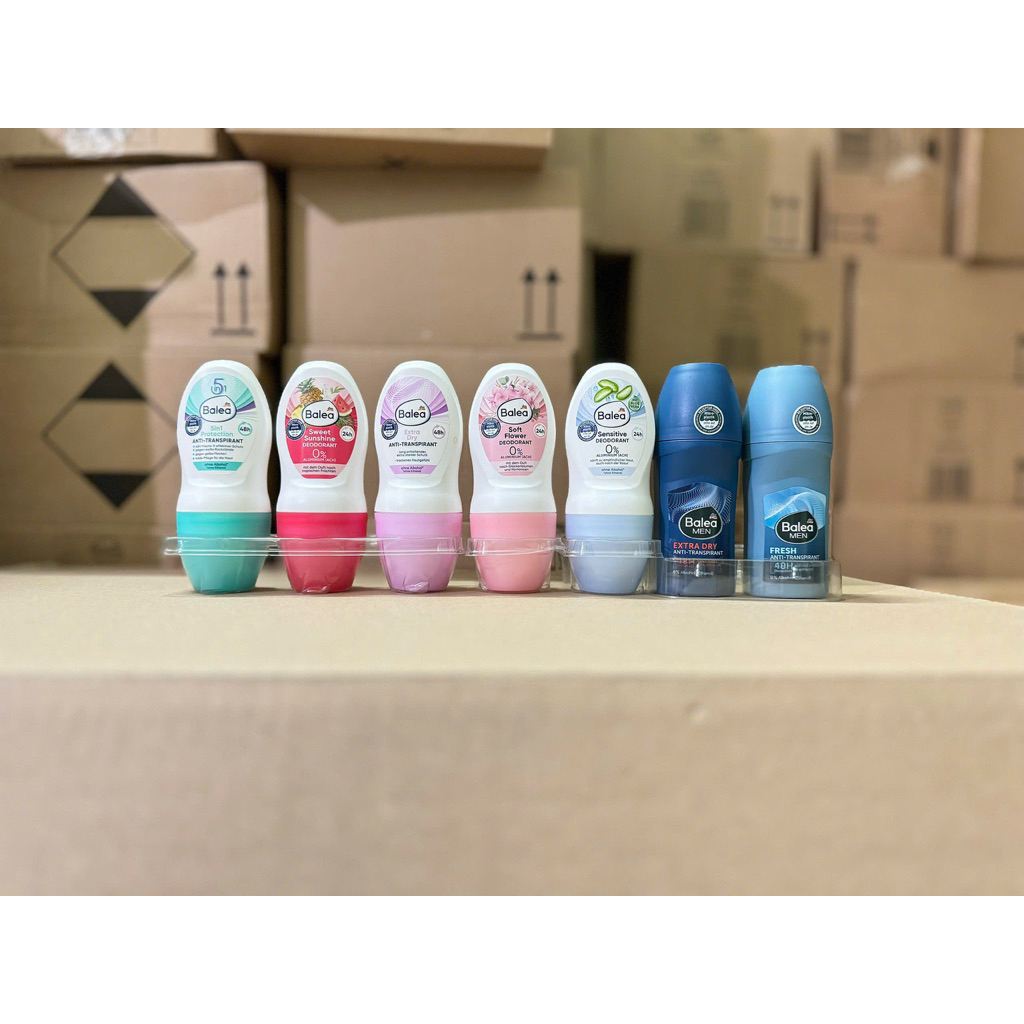 Lăn nách Balea Đức nam nữ khô thoáng thơm dịu nhẹ sang trọng, lọ 50ml (mẫu mới)