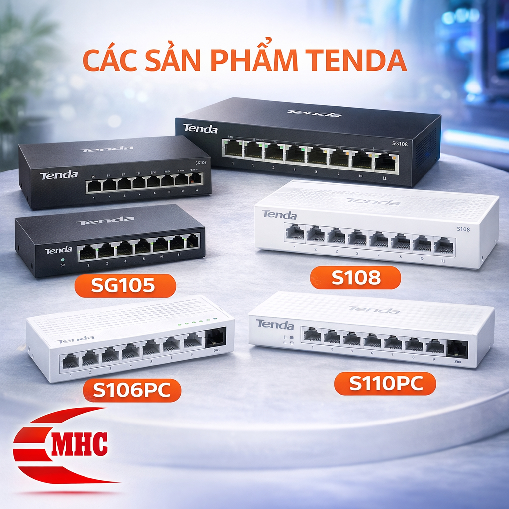 Switch Chia Mạng Tenda 5 Port / 8 Port – SG105 SG108 S105 S108 S106PC S110PC – Hub LAN Gigabit