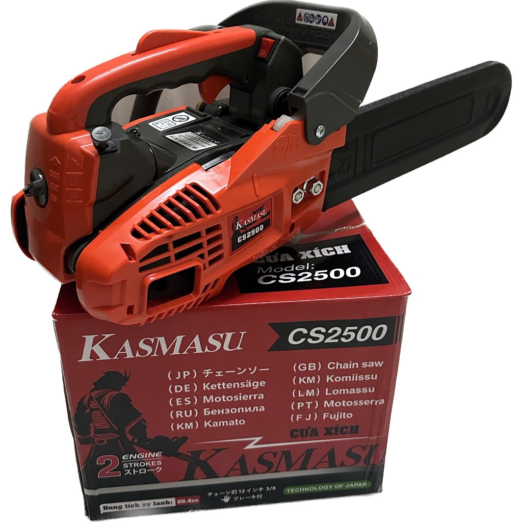 Máy cưa xích Komasu KM - 2500 Máy Cưa Xích Chạy Xăng Komasu KM 2500 Cưa Mini,Cưa cụt Lam 30mm bảo hà