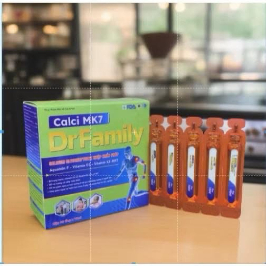 [HÀNG CHÍNH HÃNG] COMBO 2 CANXI MK7 AQUAMIN-F D3 DRFAMILY Hộp 20 ống