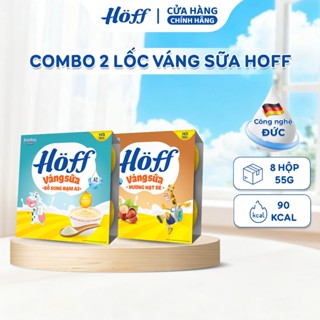 Combo 2 lốc váng sữa Hoff mix vị trẻ em cho bé ăn dặm (8 hộp x 55gr)