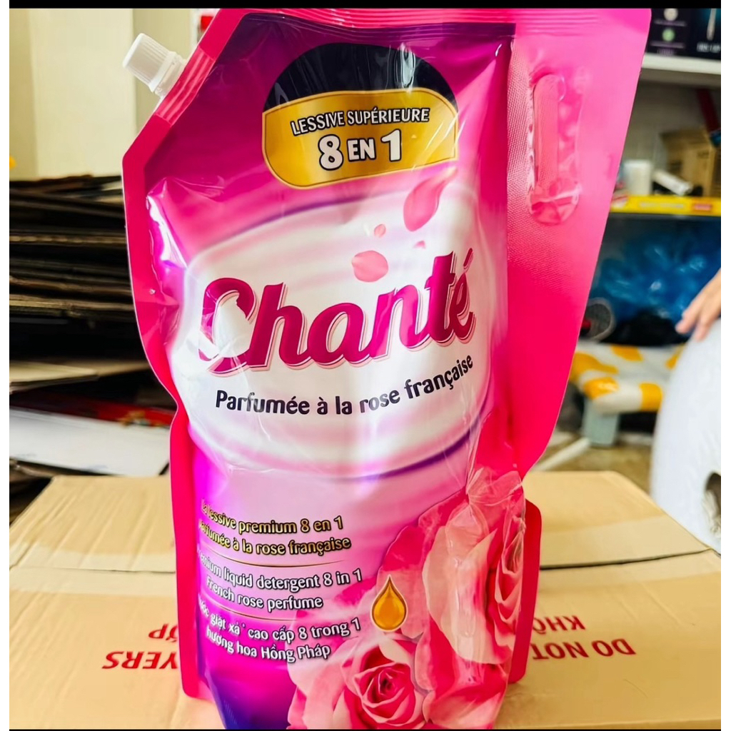 Chante nước giặt xả 8 in 1 Hương Nước Hoa 3,1kg/3,05kg