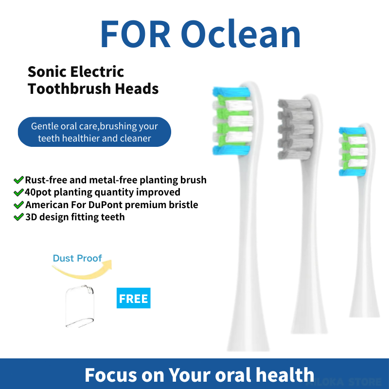 【Toothbrush Head】Replacement brush Heads For Oclean Sonic Electric Toothbrush X Pro/Elite/One/Z1/F1/