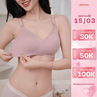 Áo ngực bầu và cho con bú chống chảy xệ không gọng, dây treo hỗ trợ nâng ngực, áo lót A25 L'amme