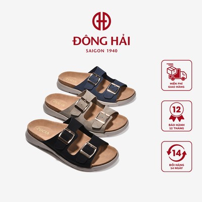 [Mẫu mới] Dép Nữ Zucia Quai Đôi Khóa Vuông - DRXC2