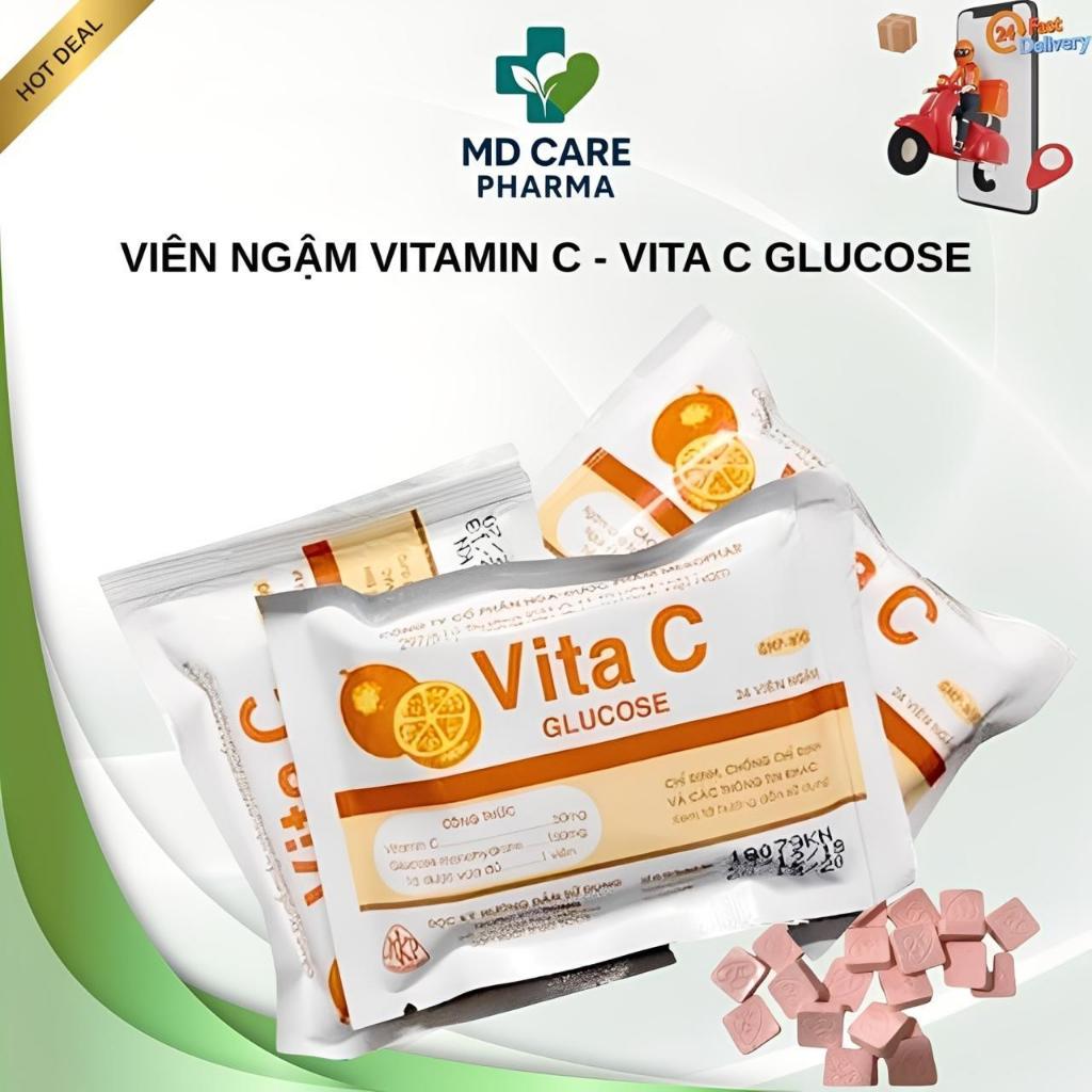 Viên ngậm vitamin C - Vita C Glucose gói 24 viên ngậm