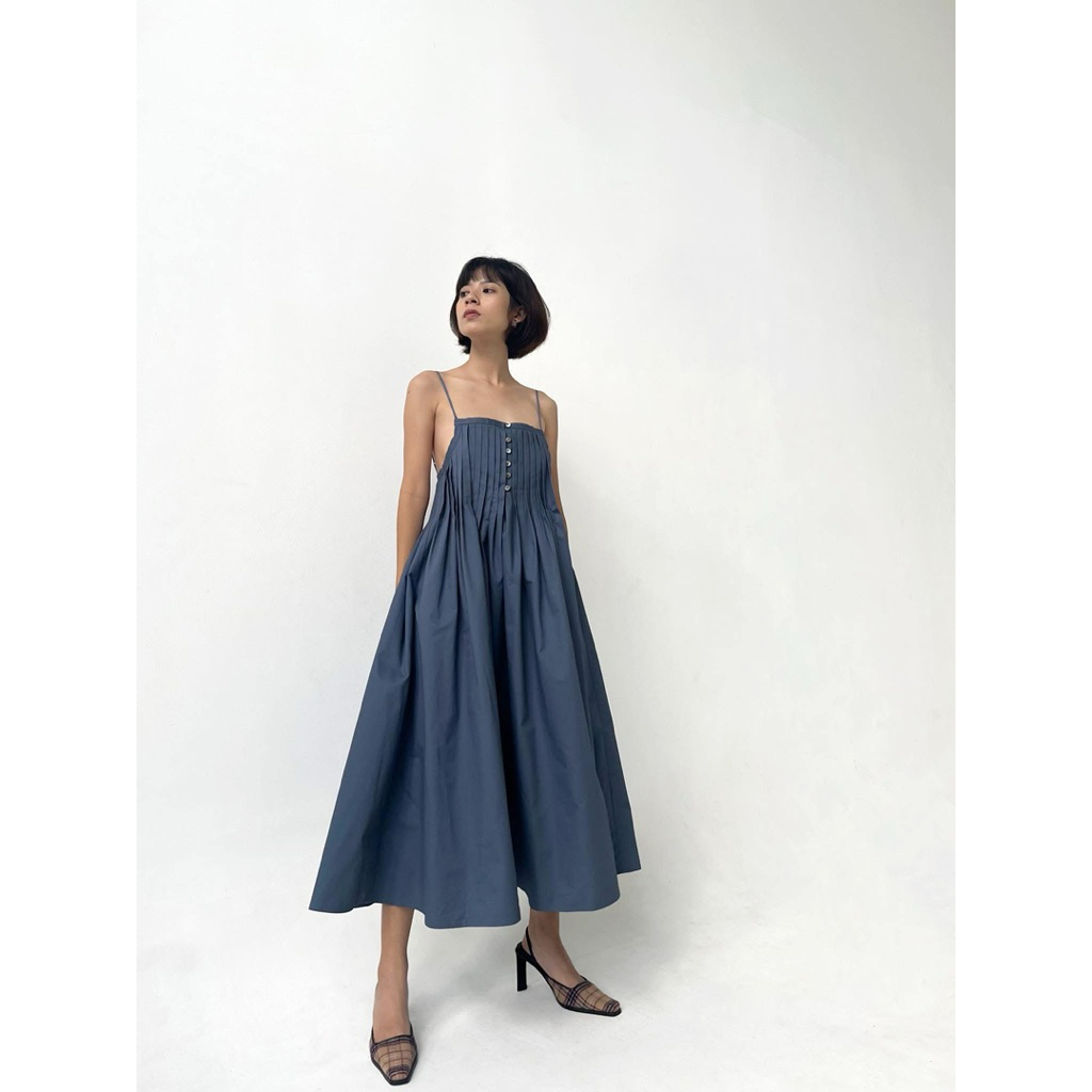 Đầm xanh Oubad size M