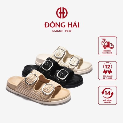 [Mẫu mới] Dép Nữ Zucia Hai Quai Ngang Đan - DTHA3