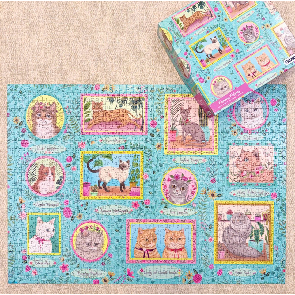 [HÀNG CÓ SẴN] GIBSONS PUZZLE 1000pcs FAMOUS FELINES