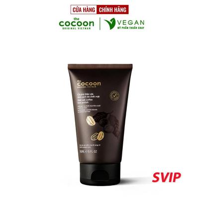 [SVIP] - Tẩy da chết mặt Cà phê Đắk Lắk làm sạch da mặt cocoon 150ml (Dak Lak coffee face polish ) thuần chay