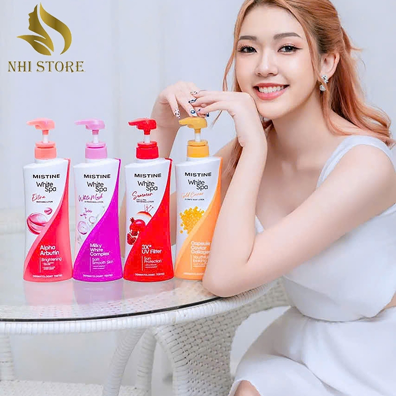 Mistine White Spa Body Lotion Dưỡng Trắng Da Toàn Thân Cấp Ẩm Mịn Da Thái Lan