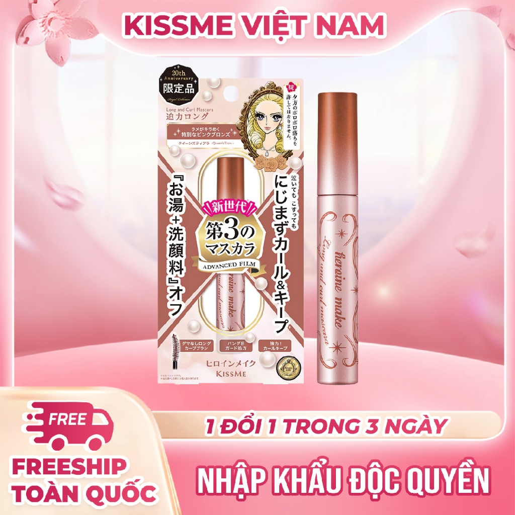 Mascara Dạng Màng FilmKissme Heroine Make Long & Curl Mascara Advanced Film 6G ( Màu Đồng Ánh Hồng )
