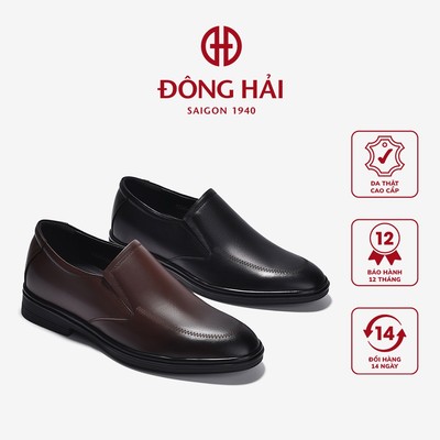 Giày Tây Nam Không Dây Đông Hải Trơn Đế 5cm - G2293