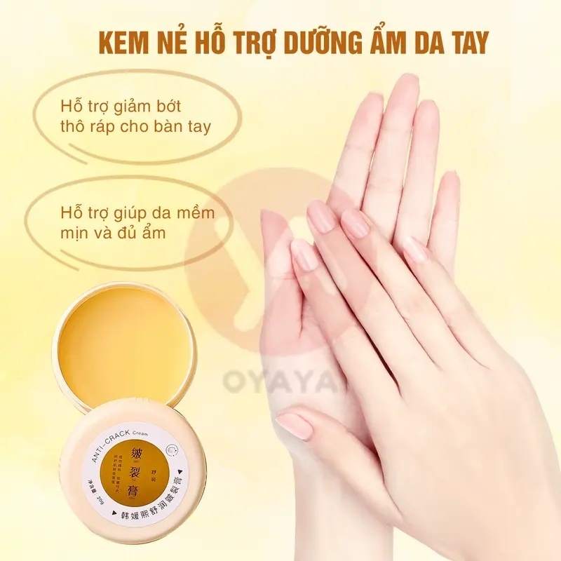 Dưỡng ẩm cấp nước cho da tay chân khô ráp, hỗ trợ giảm nứt nẻ vào các mùa khô lạnh, thiết kế mini dễ