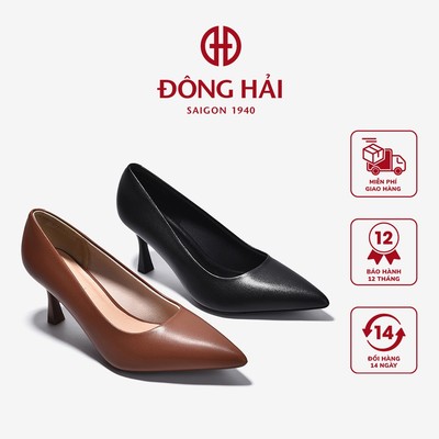 Giày Cao Gót Đông Hải Gót 7cm Mũi Nhọn - G81T3