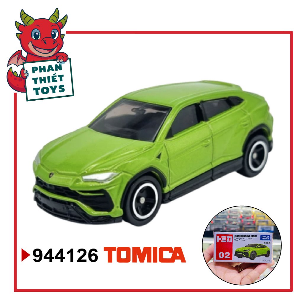 Mô hình xe Asia 150 Lamborghini Urus - 24 tỉ lệ 1:64 Tomica 944126