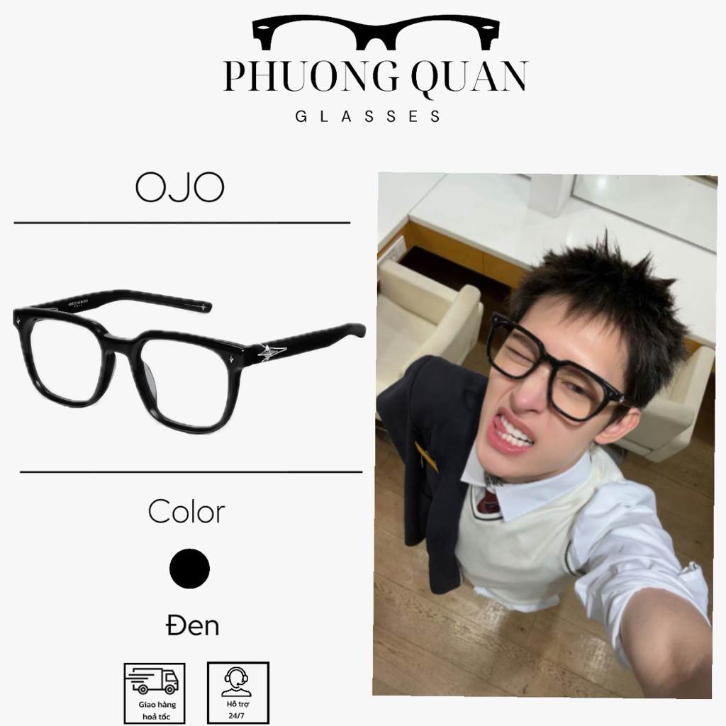 Mắt kính OJO kiểu dáng Hàn Quốc Unisex cao cấp
