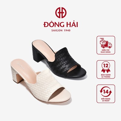 [Mẫu mới] Dép Cao Gót Nữ Zucia Quai Đan Bảng To - DHLK4