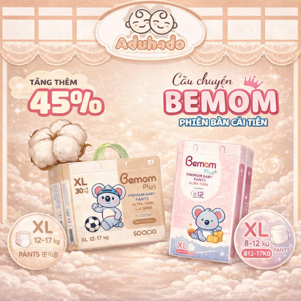 [ BEMOM ] 3 Bịch tã - bỉm bemom summer - bemom plus cho bé