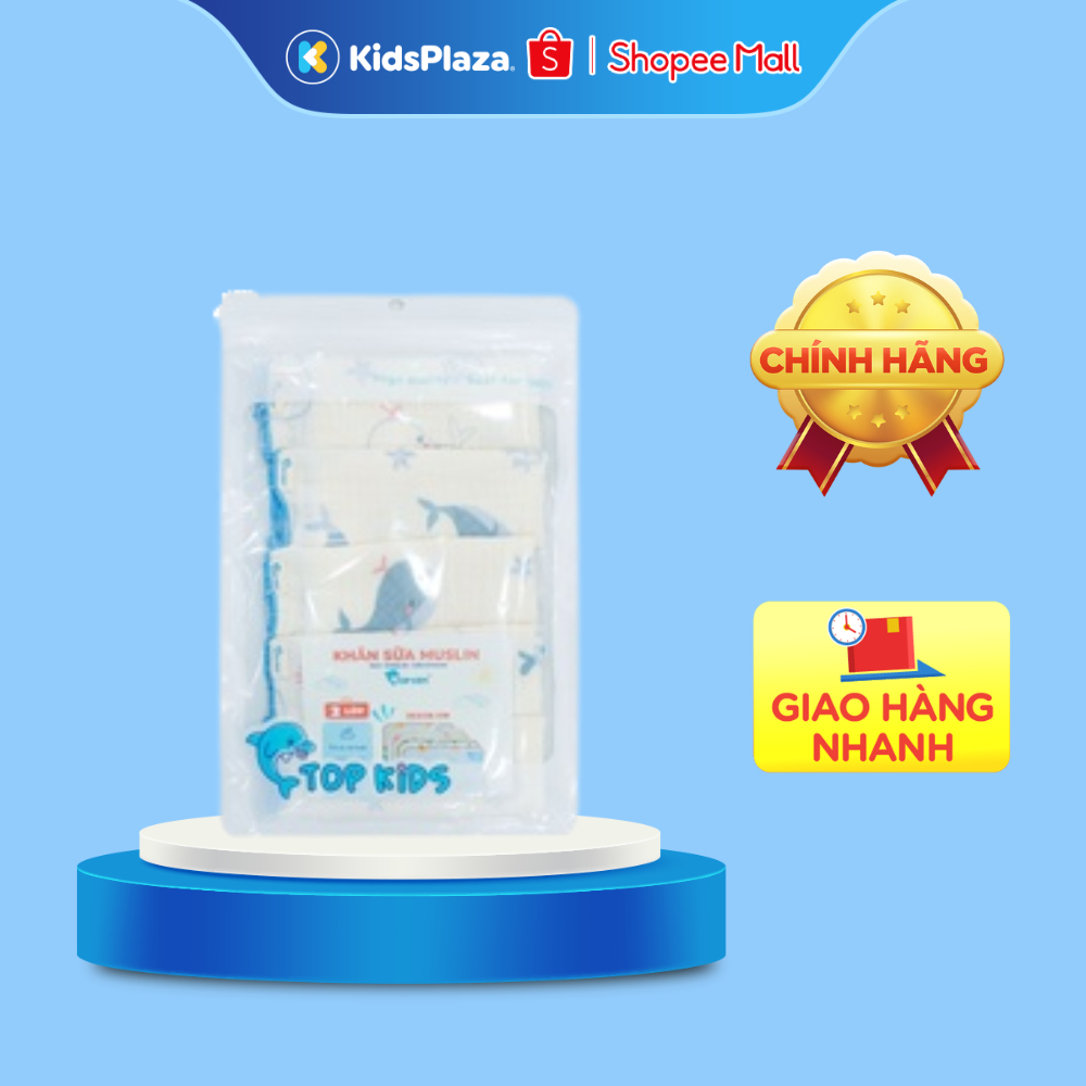 Set 5 khăn sữa Muslin Topkids AC25 (25x25)