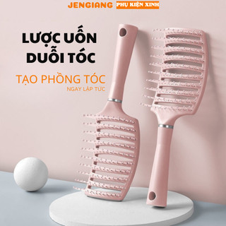 Lược cong bản to chải tạo phồng tóc uốn duỗi gỡ rối massage tóc làm mượt dễ dàng tiện lợi Jengiang LC02
