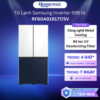 Tủ Lạnh Samsung Inverter 599 lít RF60A91R177/SV {Ship HCM 0Đ}