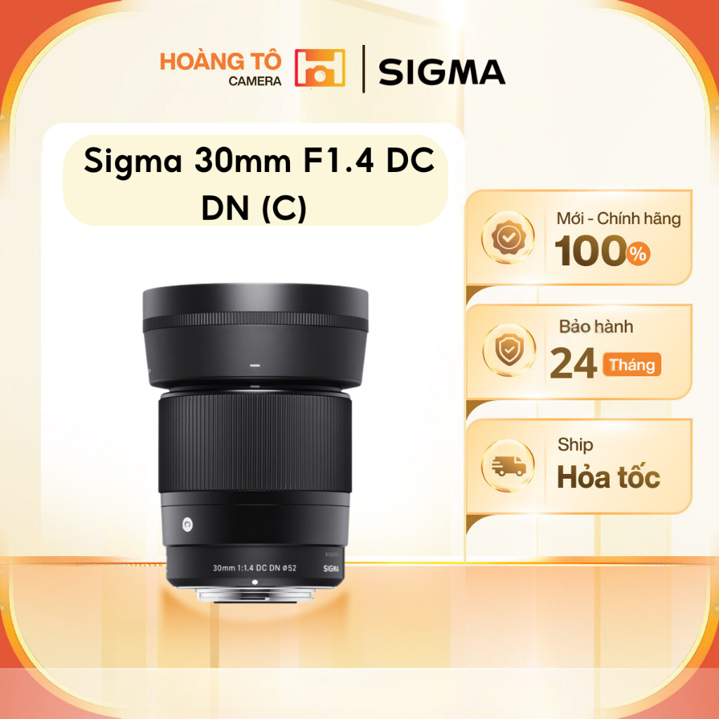 Ống kính Sigma 30mm F1.4 DC DN (C) For Sony / Fujifilm / Canon RF-S | Mới chính hãng